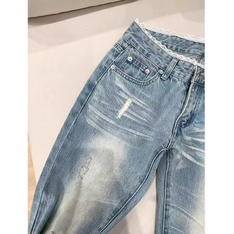 Slimming Floor-Length Bootcut Pants, Trendy Storm