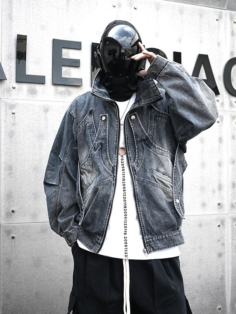 Jacket Punk Streetwear Denim