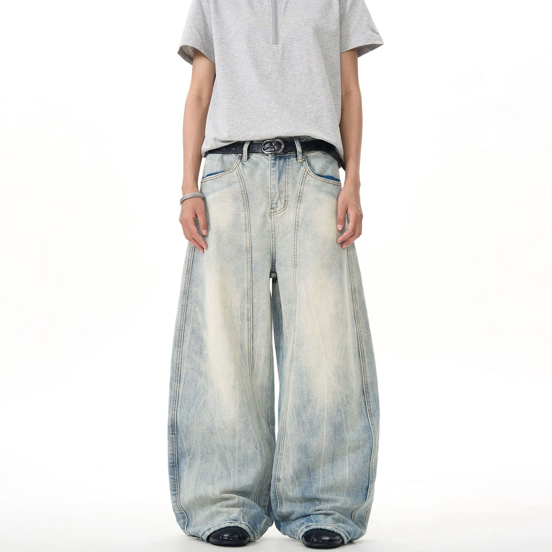 American-style vintage denim pants