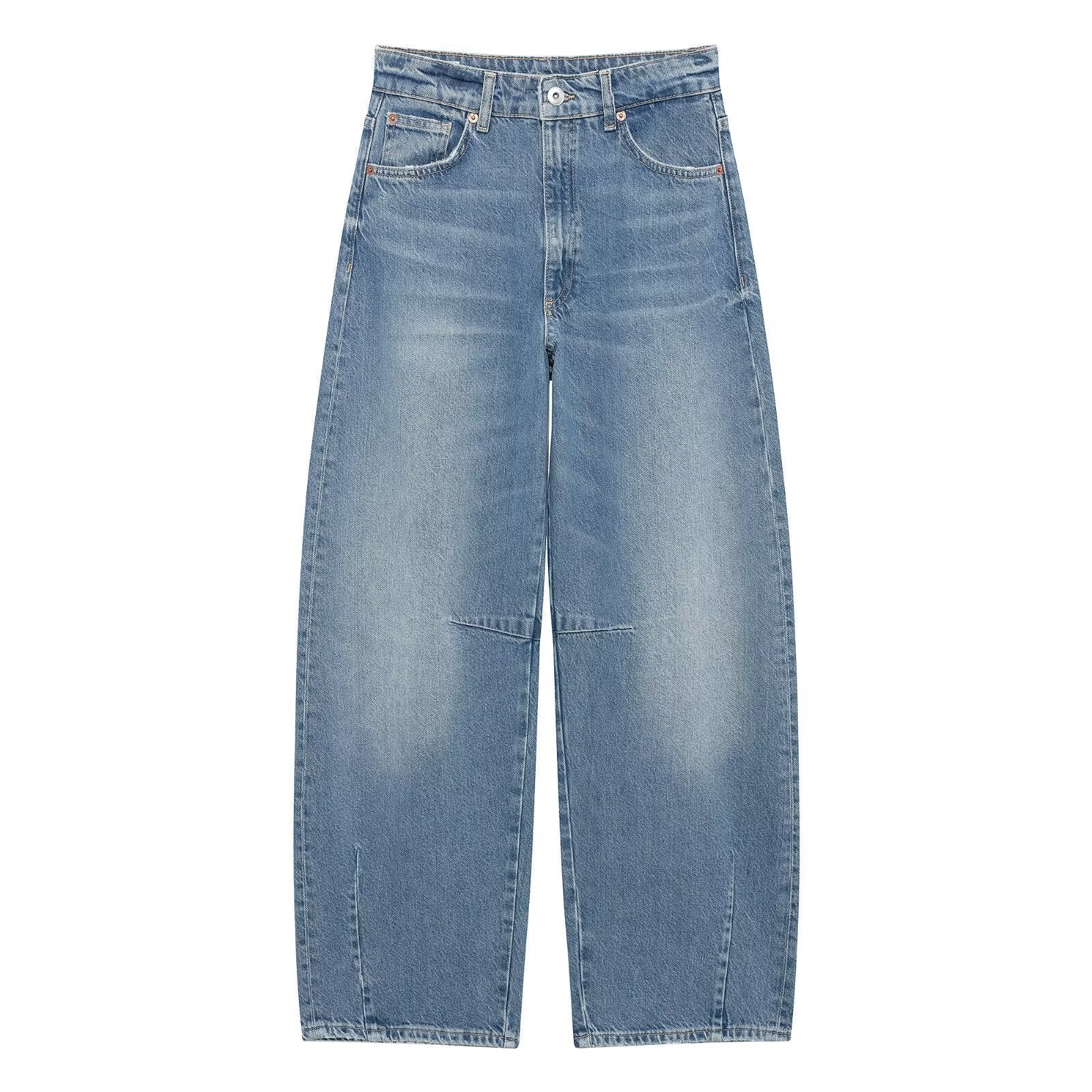 Retro Balloon Wide-Leg Women's Jeans