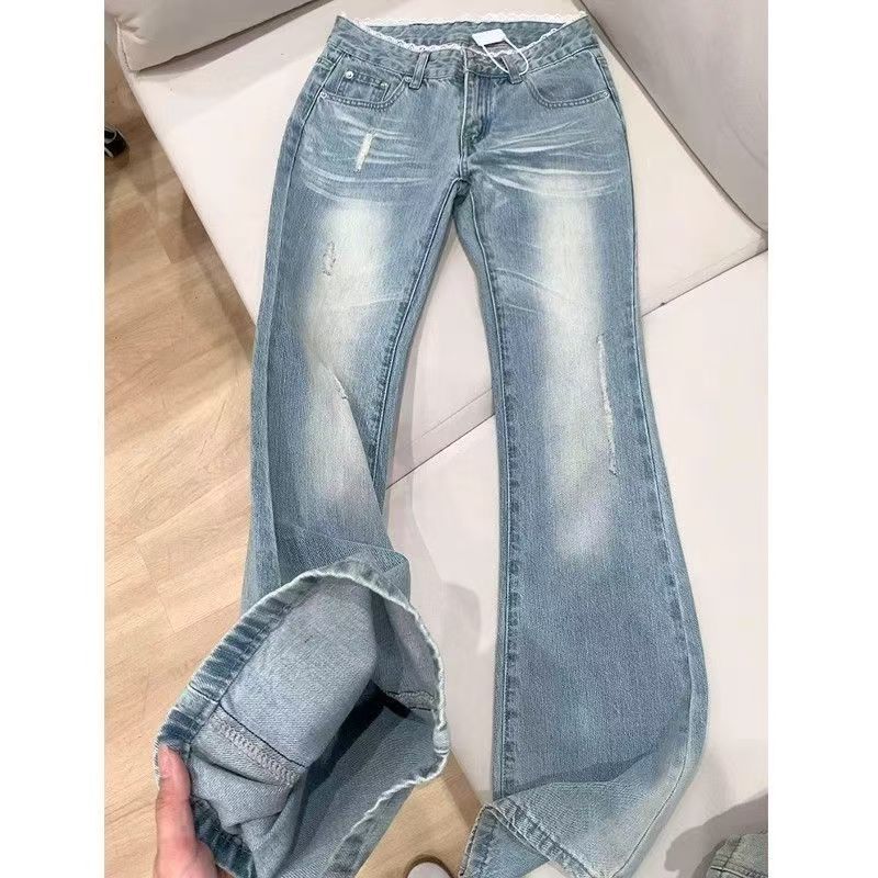 Slimming Floor-Length Bootcut Pants, Trendy Storm