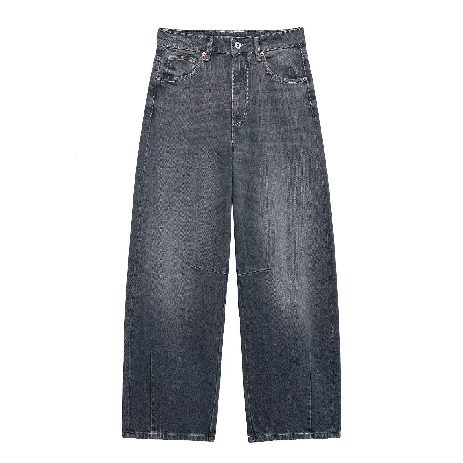 Retro Balloon Wide-Leg Women's Jeans