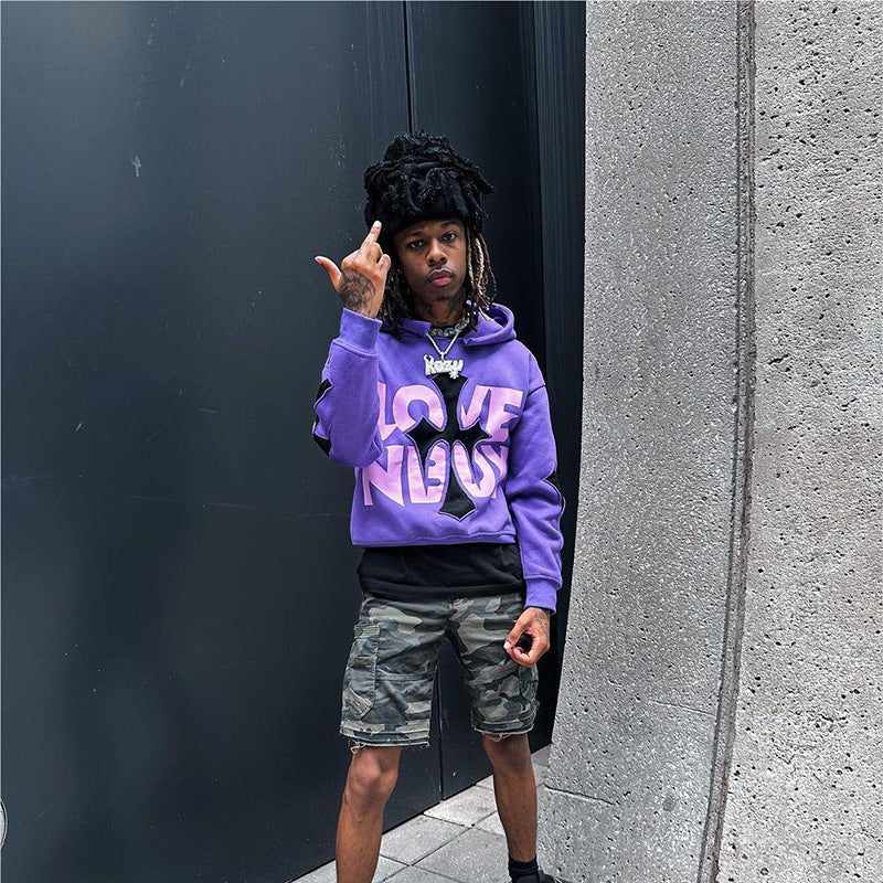 Hoodie Pullover Sweater Letter Print