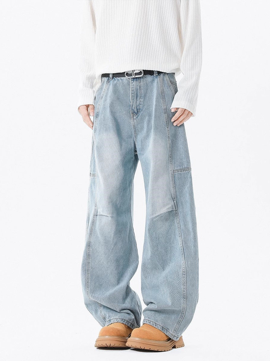 American washed denim jeans