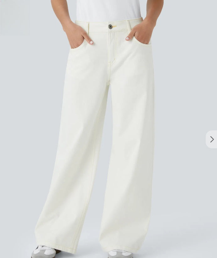 Retro Wide Leg Baggy Jeans