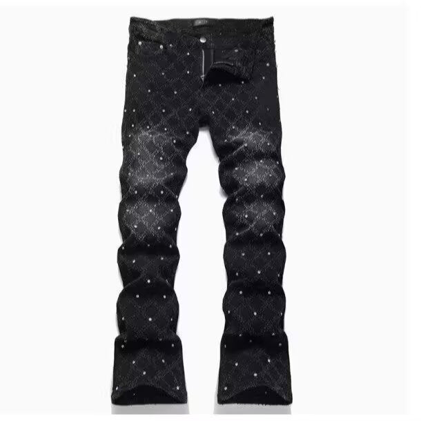 Amiri Slim Fit Embroidered Patch Denim Pants for Men