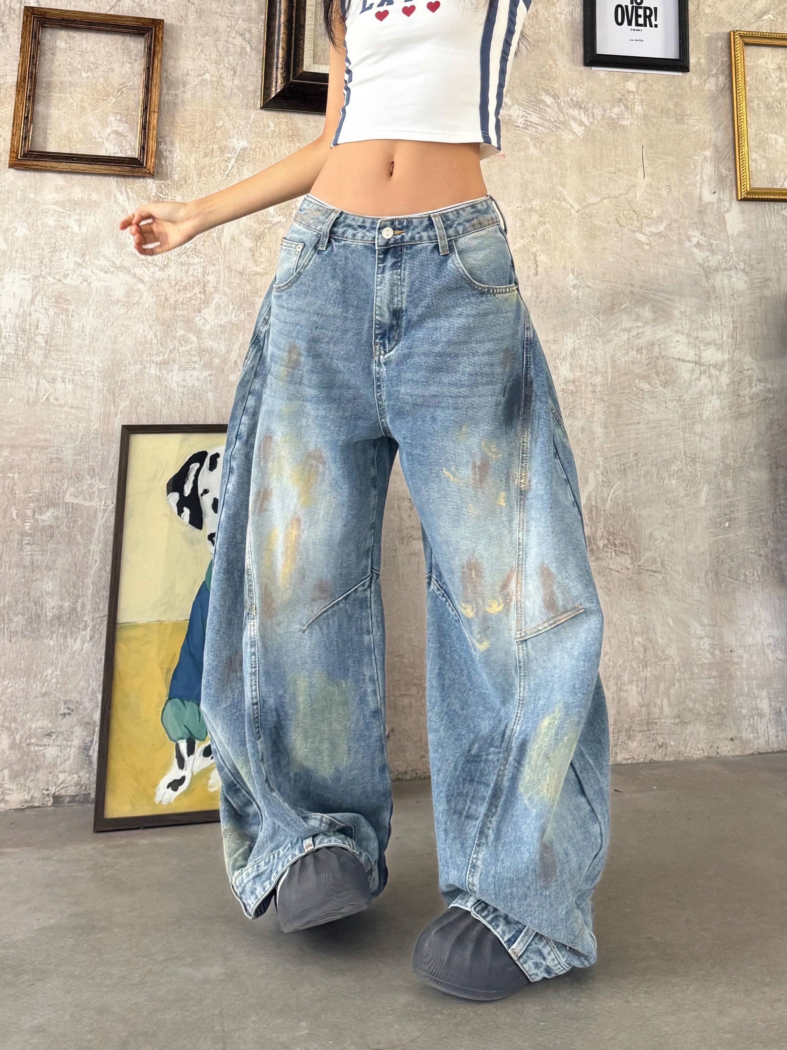 Baggy Fit Vintage distressed jeans