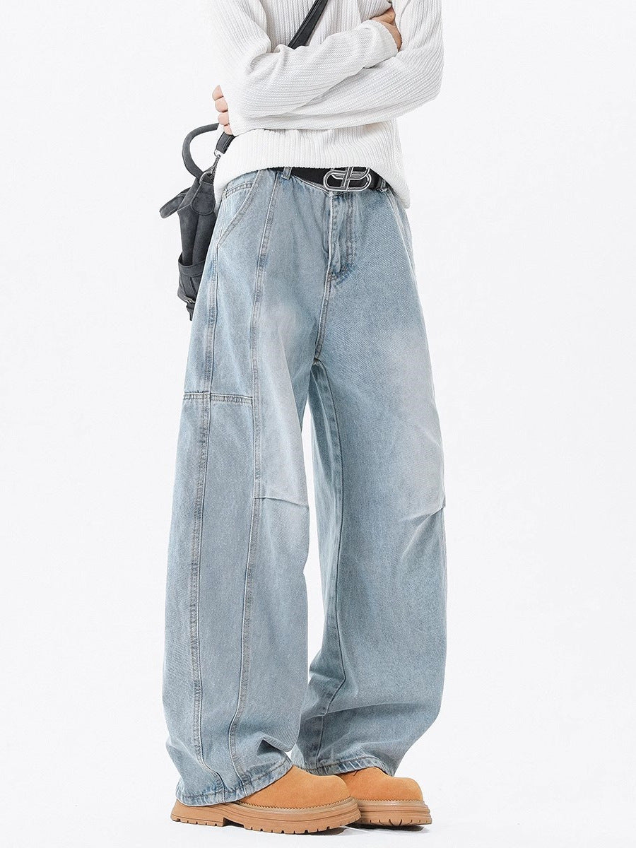 American washed denim jeans