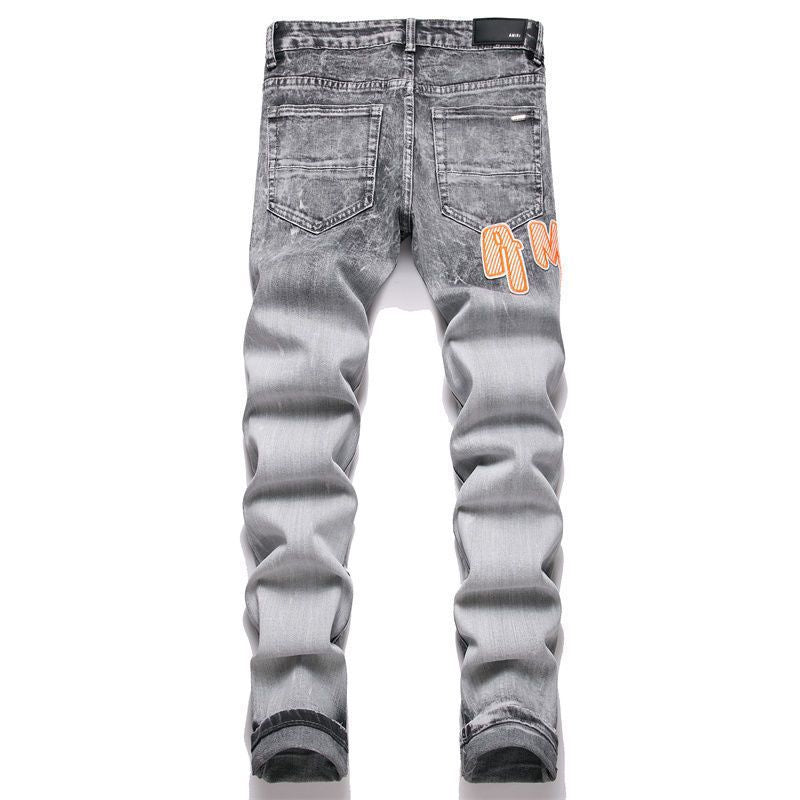 Amiri Distressed Patch Jeans