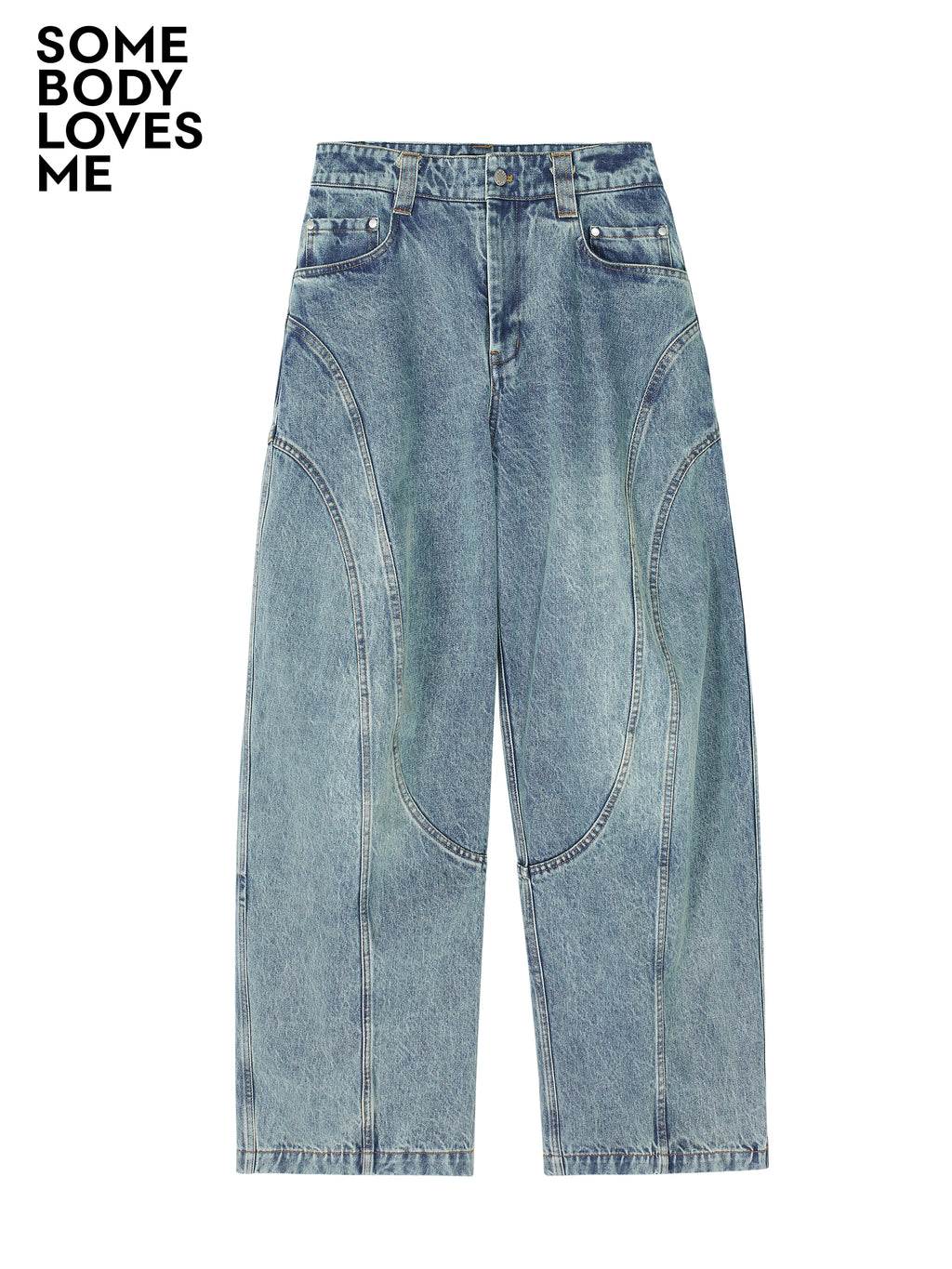 Ultra-Loose Heavy-Duty Washed Baggy Jeans