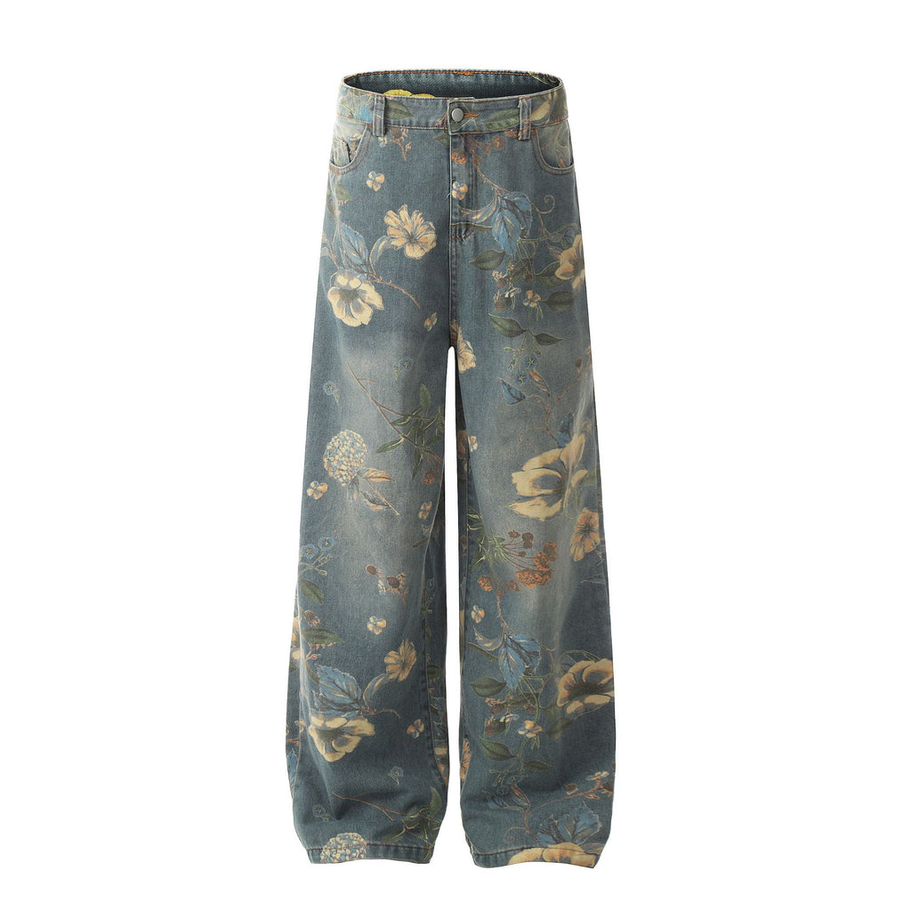 Women's Printed Straight Casual Pants