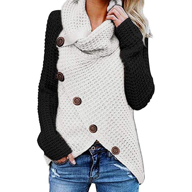 Women's High Neck Knit Sweater