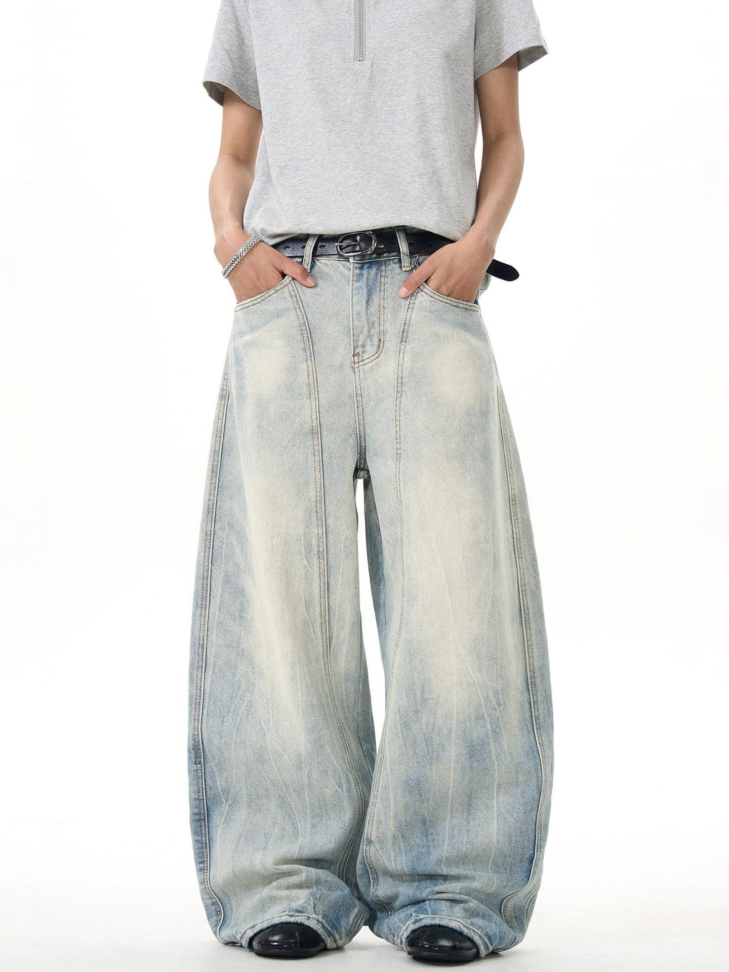 American-style vintage denim pants