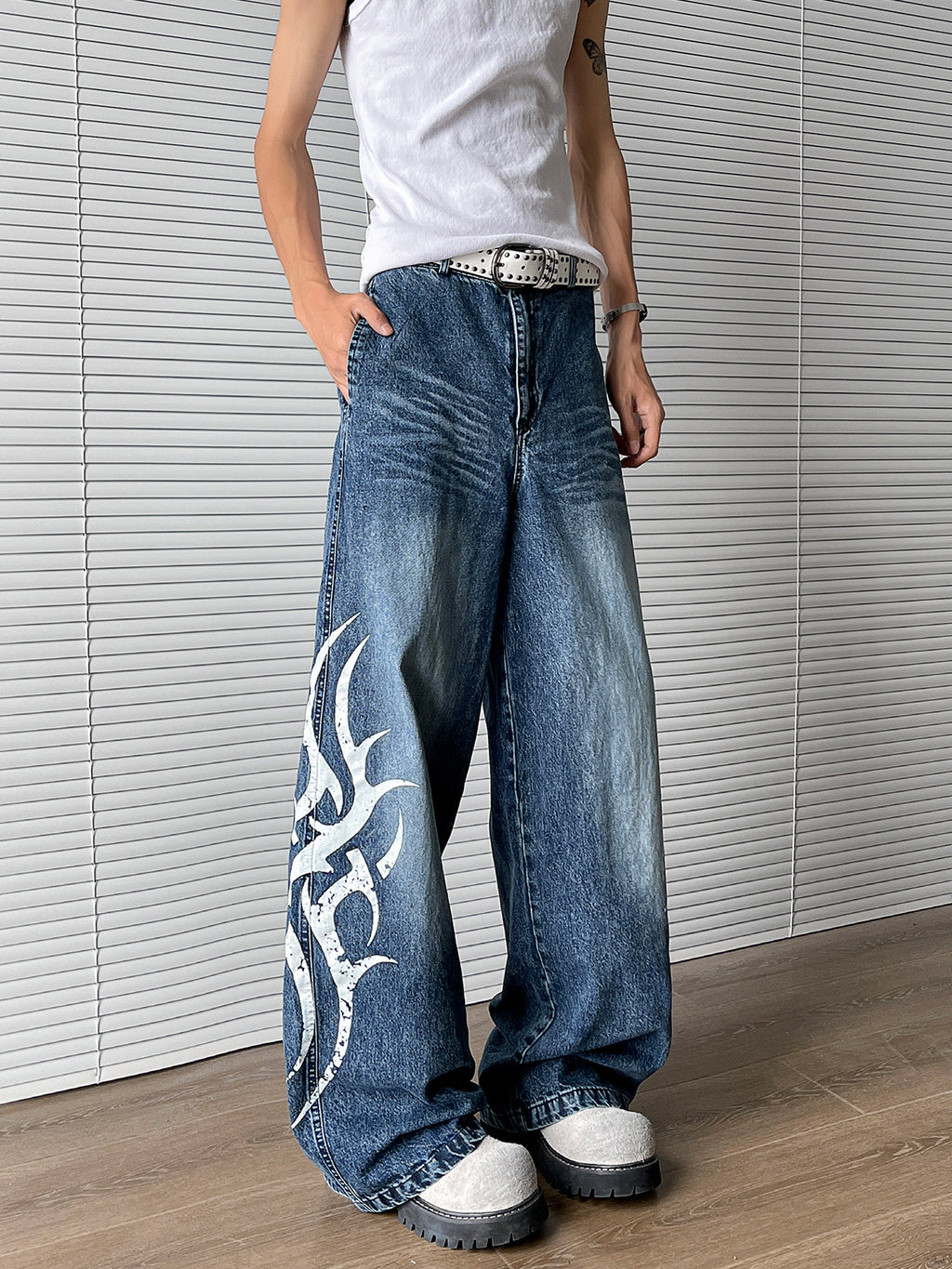 Blade Printed jeans