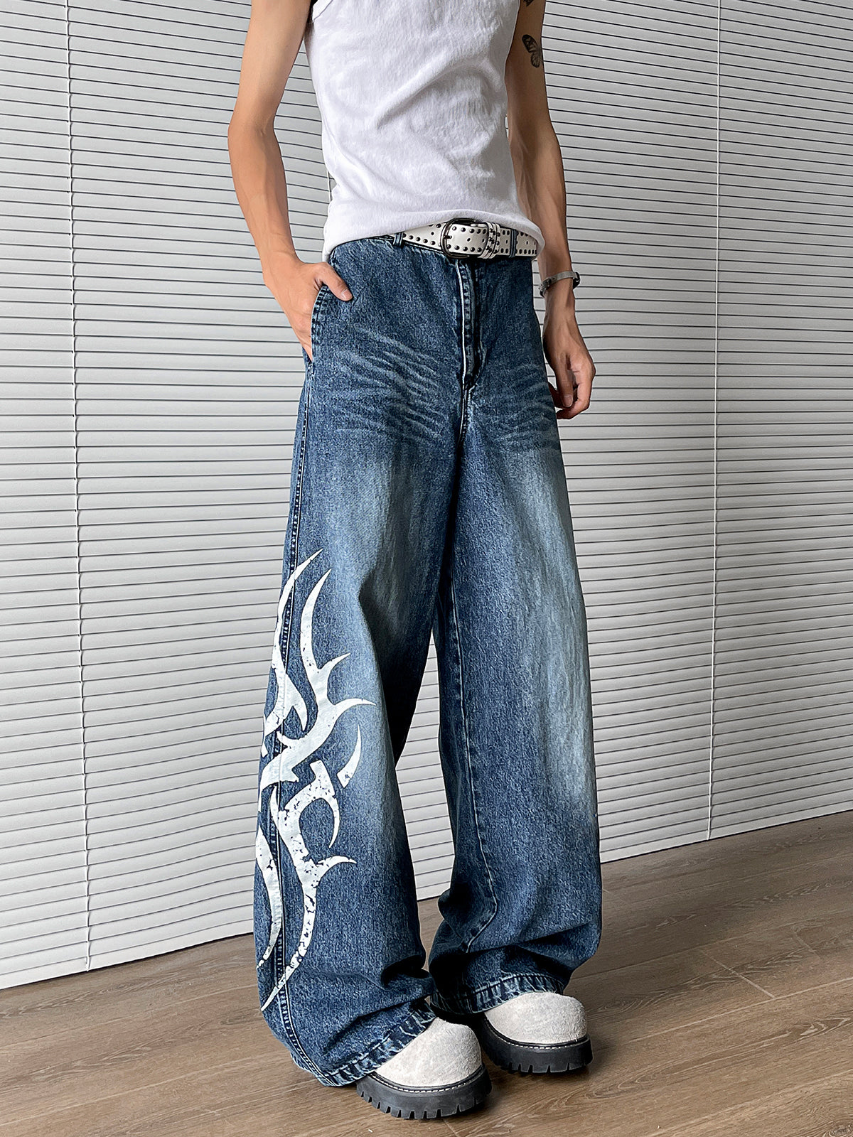Blade Printed jeans
