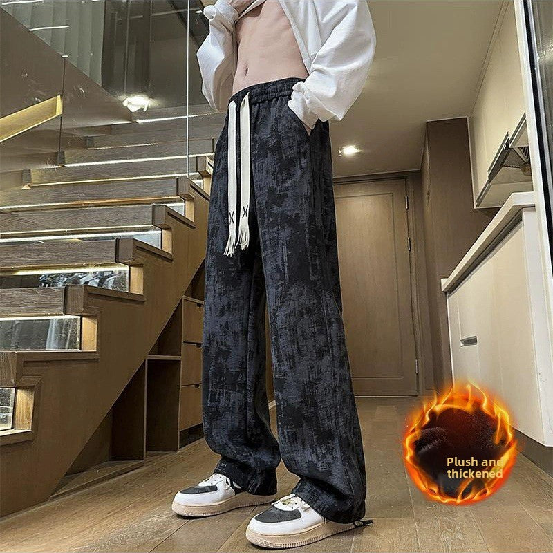 Men's Tie-Dye Wide-Leg Casual Pants