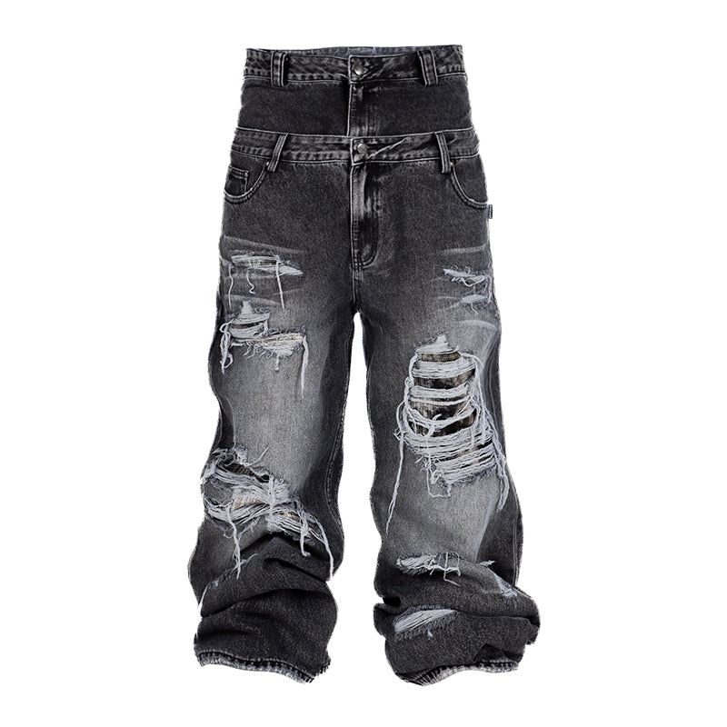 Thick and loose jeans