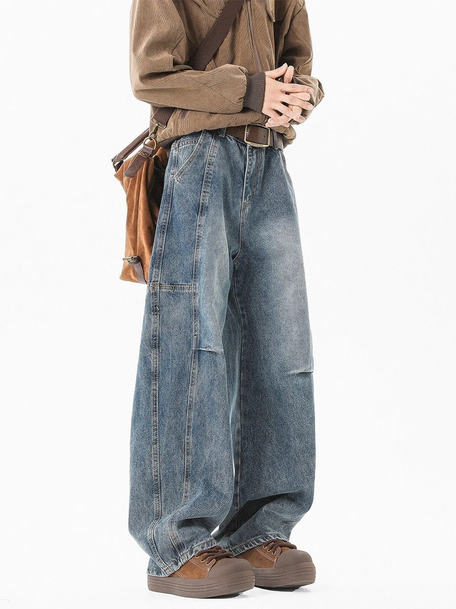 American washed denim jeans