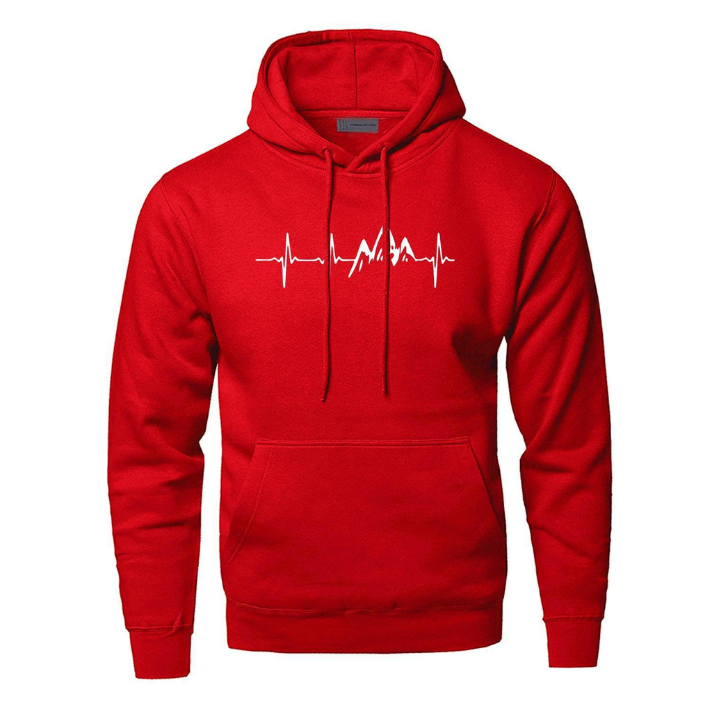 Fleece-Lined Heartbeat Hoodie Sweatshirt