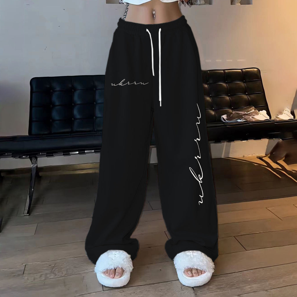 Women's Hip-Hop High-Waisted Loose Drawstring Pants