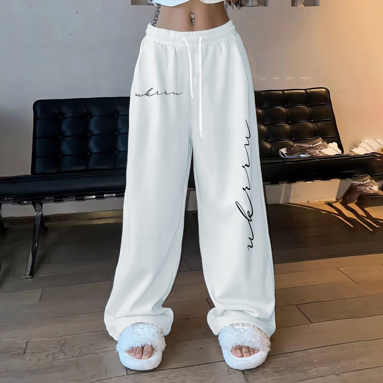 Women's Hip-Hop High-Waisted Loose Drawstring Pants