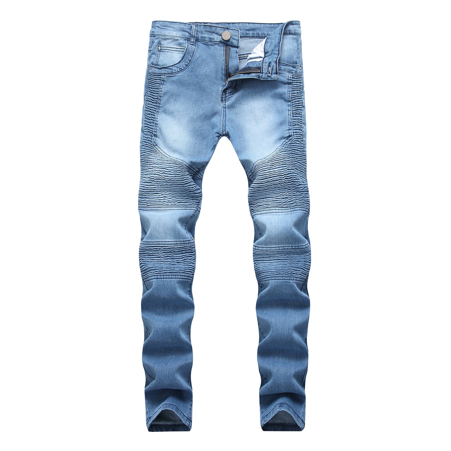 Men's Slim-fit Stretch Ripped Jeans