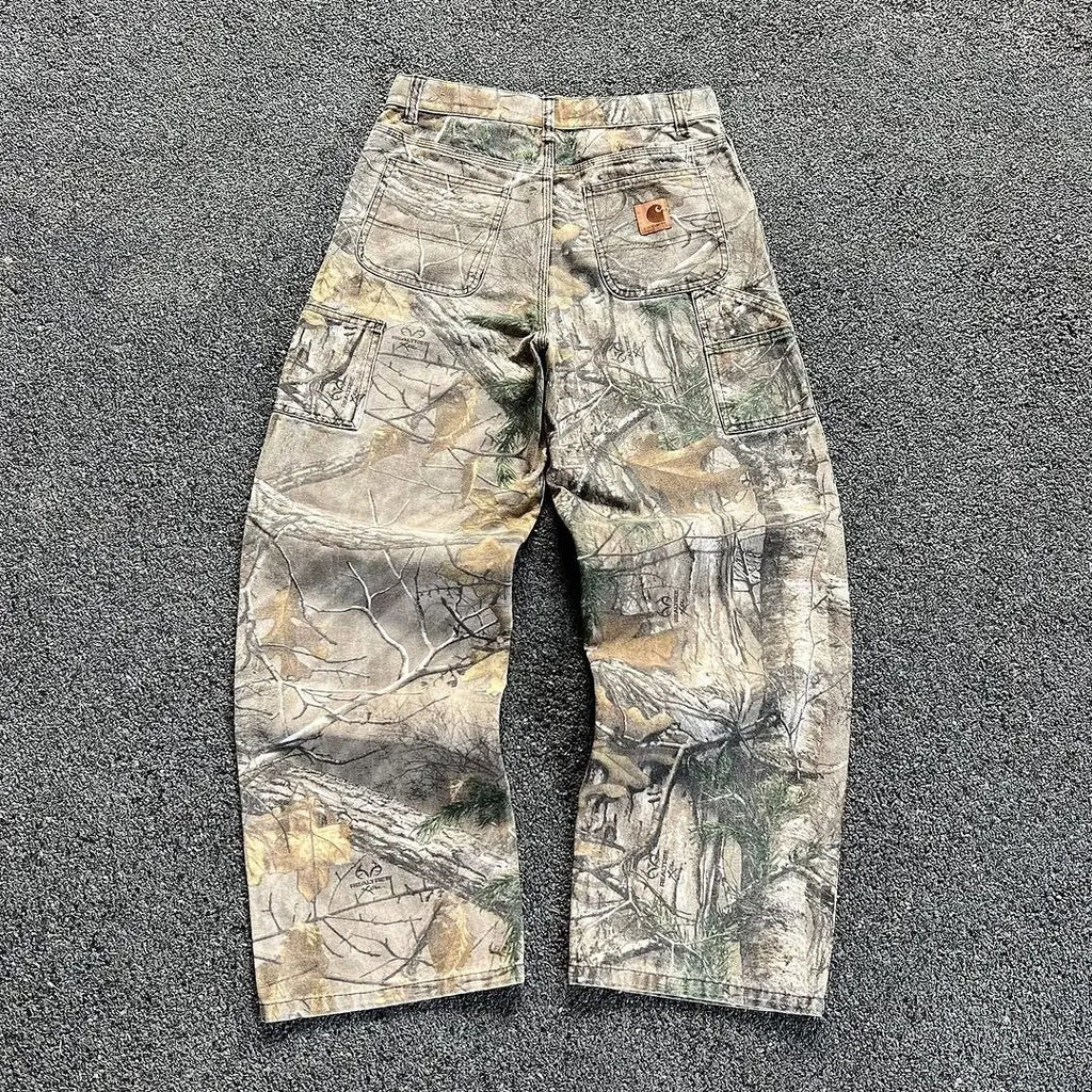 Carhartt Summer Washed Camouflage Denim Pants