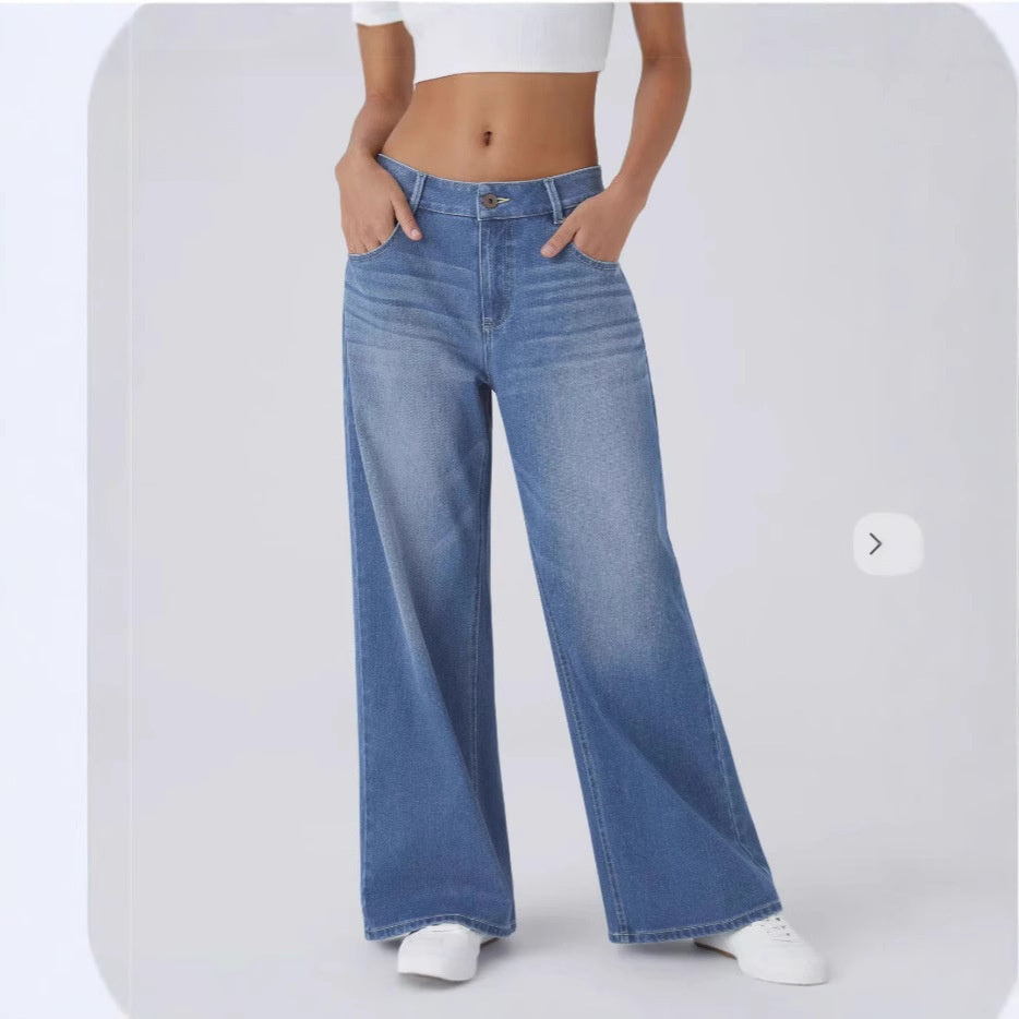 Retro Wide Leg Baggy Jeans