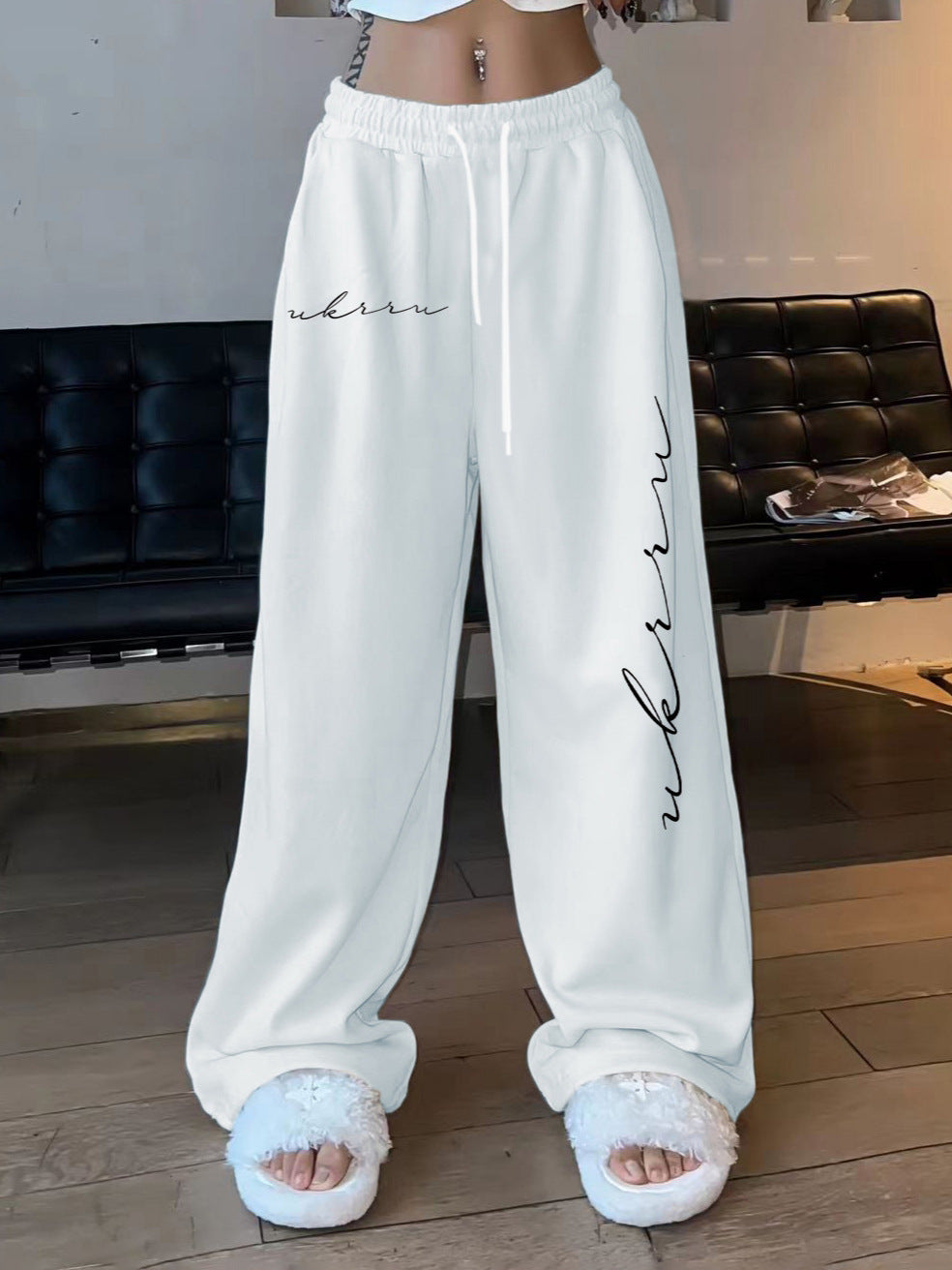 Women's Hip-Hop High-Waisted Loose Drawstring Pants