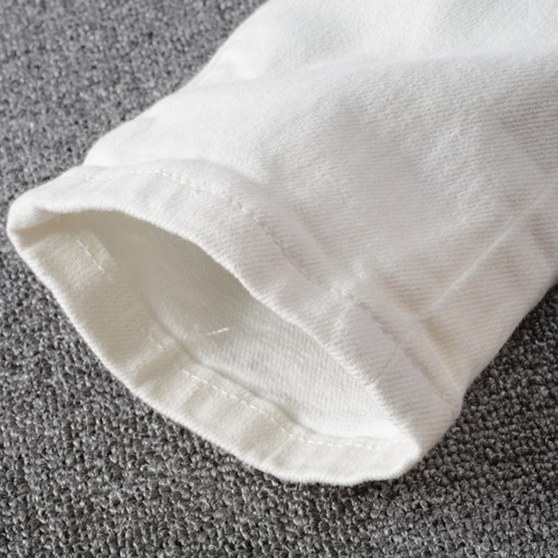 Amiri Ripped Diamond Embellishments jeans