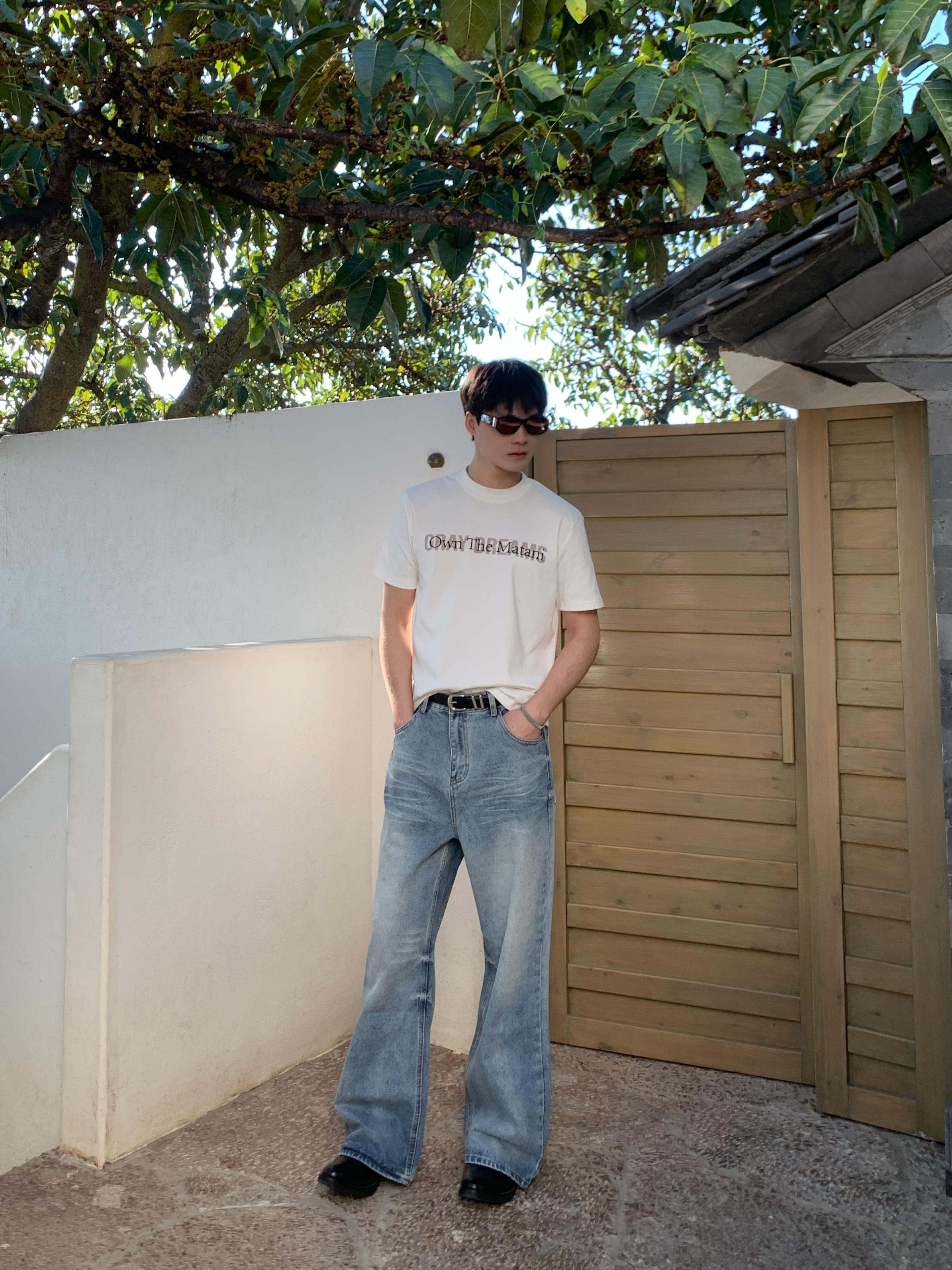 Baggy Jeans Ice Blue Washed Denim