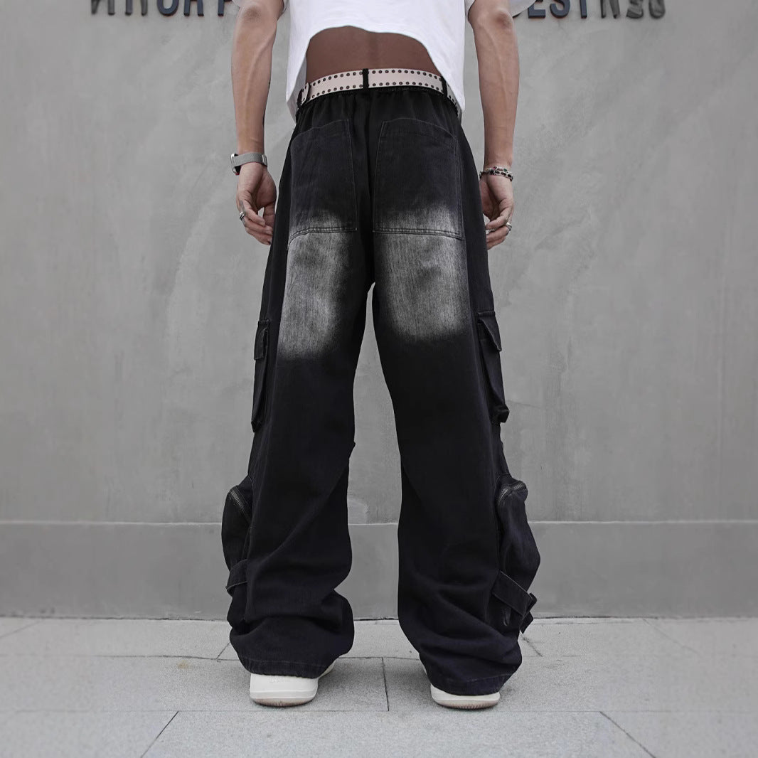 Men's Cotton Straight-Leg Cargo Pants