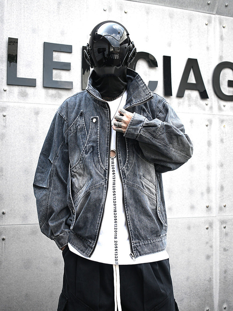 Jacket Punk Streetwear Denim