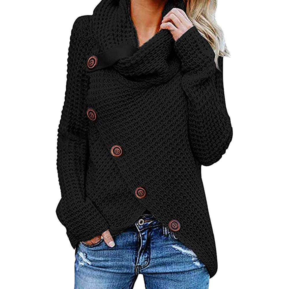 Women's High Neck Knit Sweater