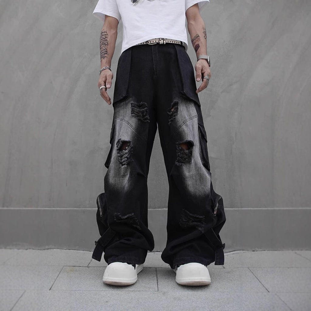 Men's Cotton Straight-Leg Cargo Pants