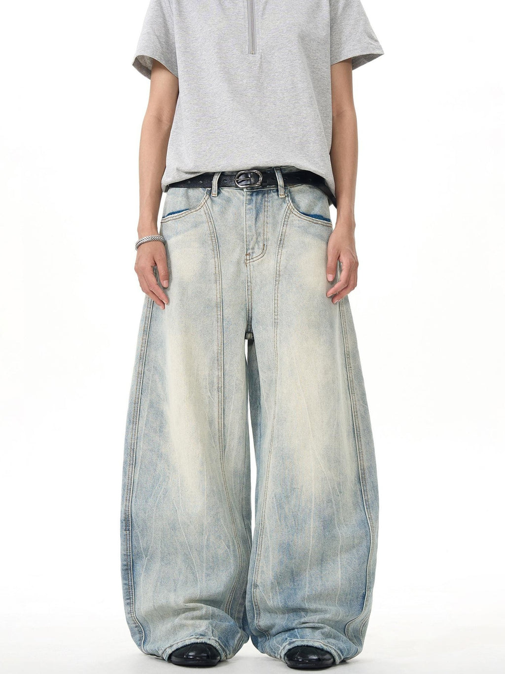 American-style vintage denim pants