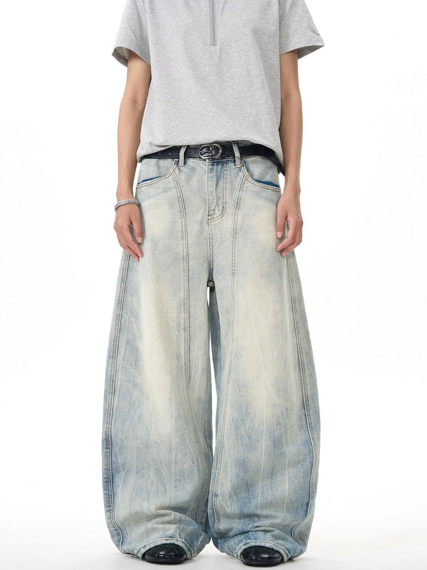 American-style vintage denim pants