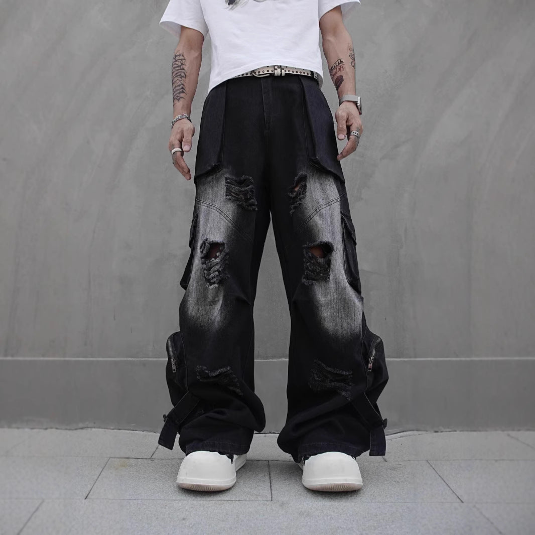 Men's Cotton Straight-Leg Cargo Pants