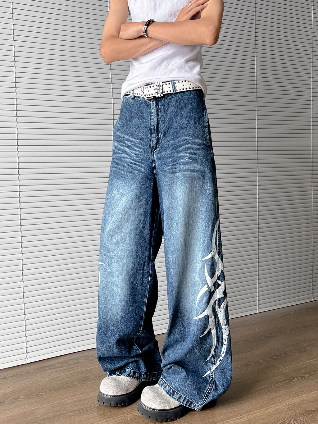 Blade Printed jeans
