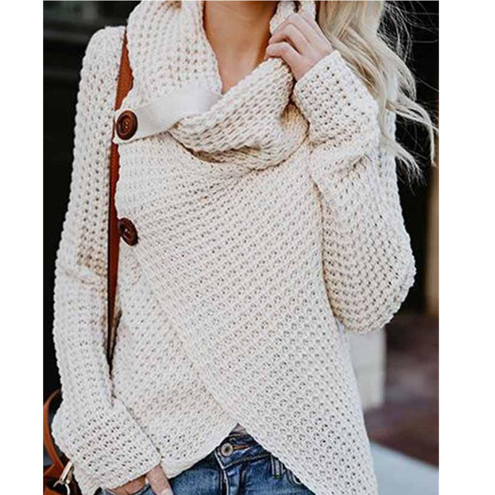 Women's High Neck Knit Sweater