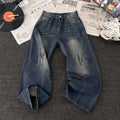 Vintage Washed retro-shaped jeans