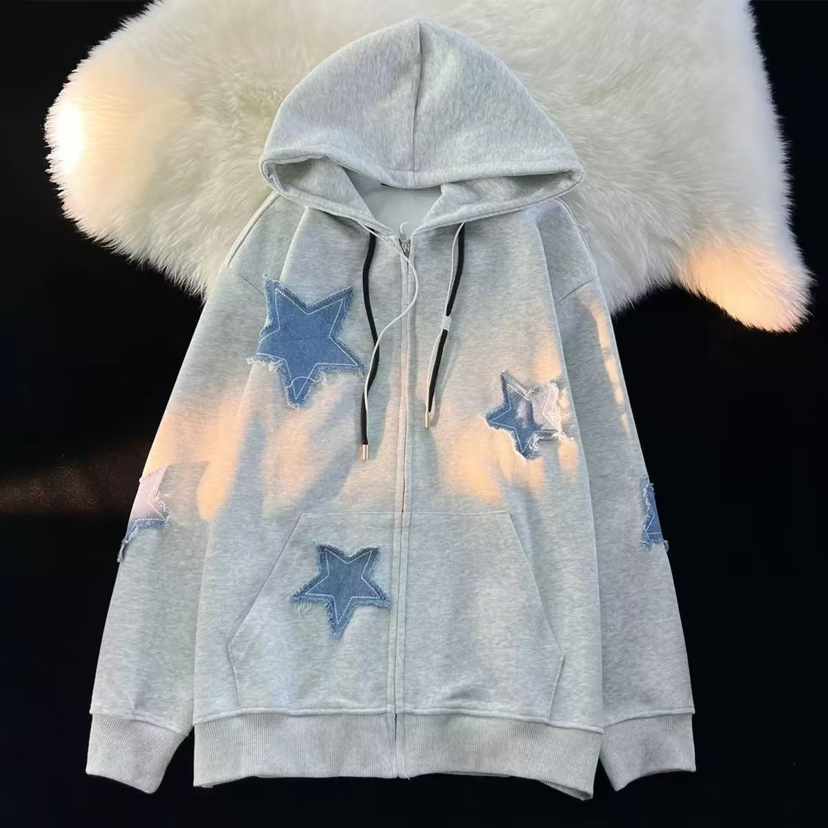 Retro Patchwork Star Sweater