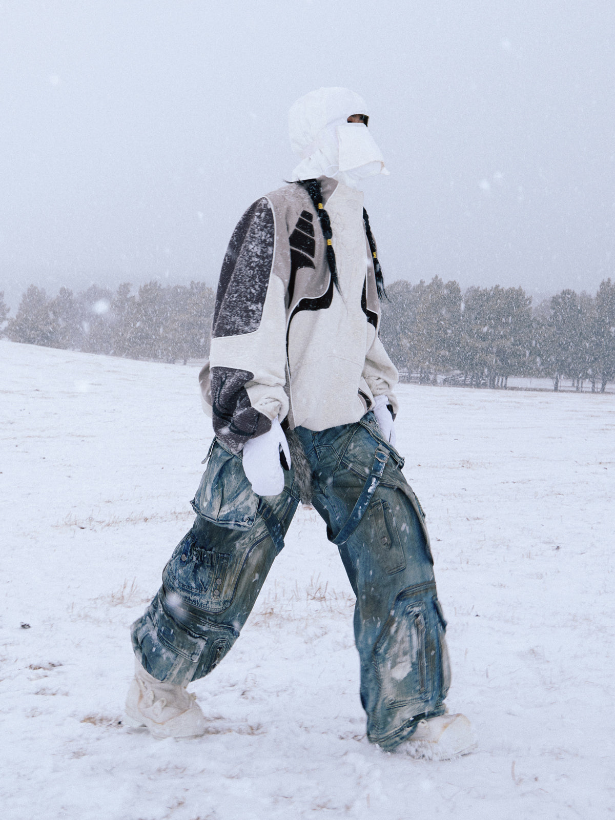 Trendy graffiti and stained Doodle jeans