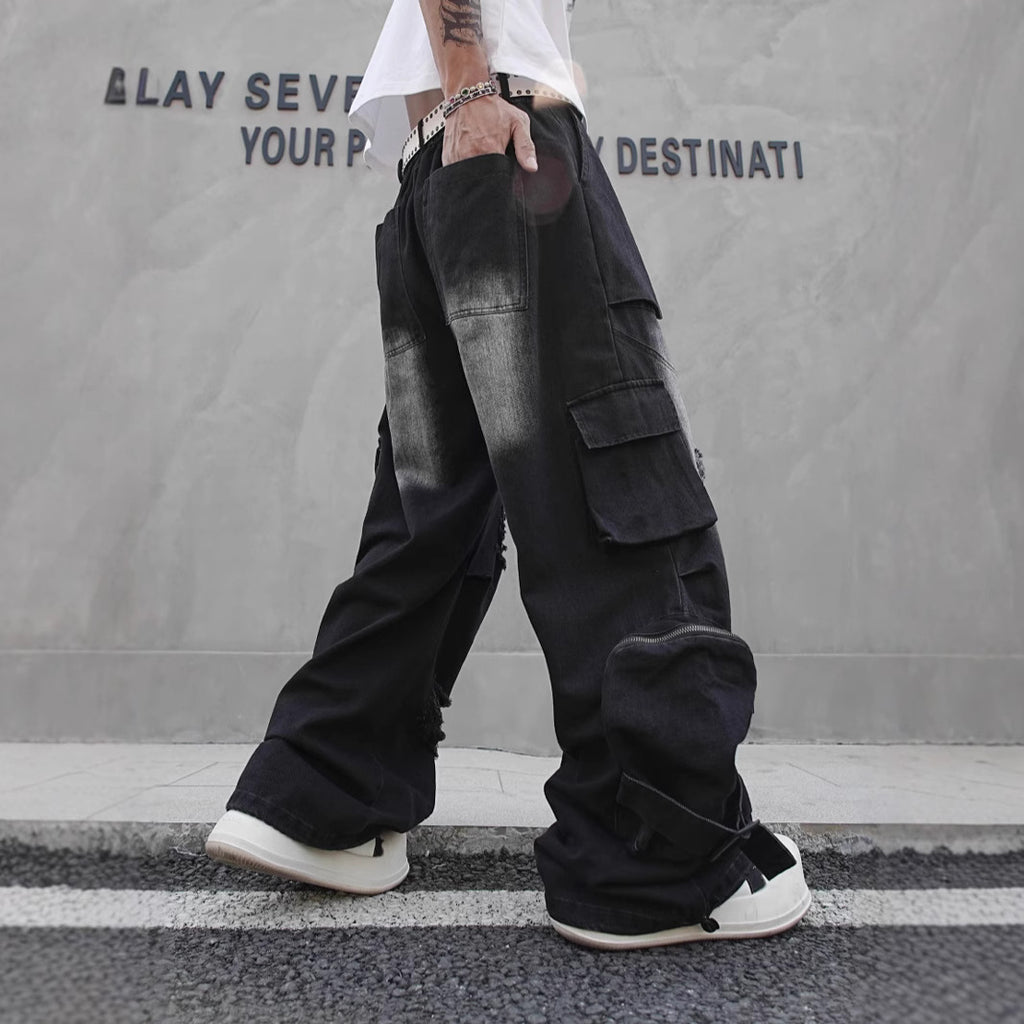 Men's Cotton Straight-Leg Cargo Pants