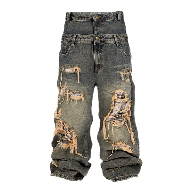 Thick and loose jeans