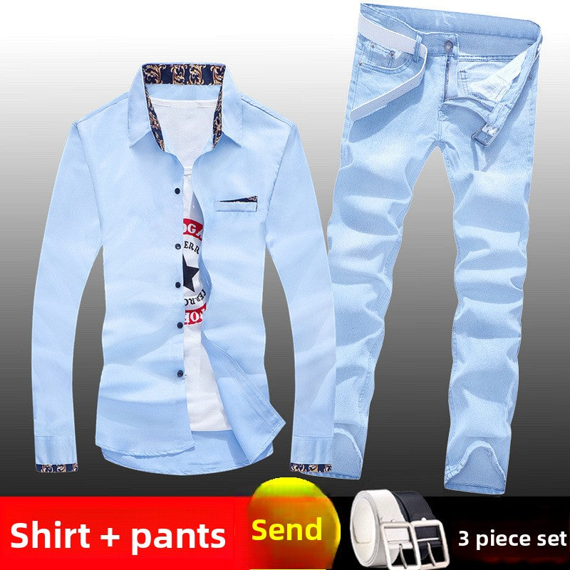 Korean-style casual trendy jeans