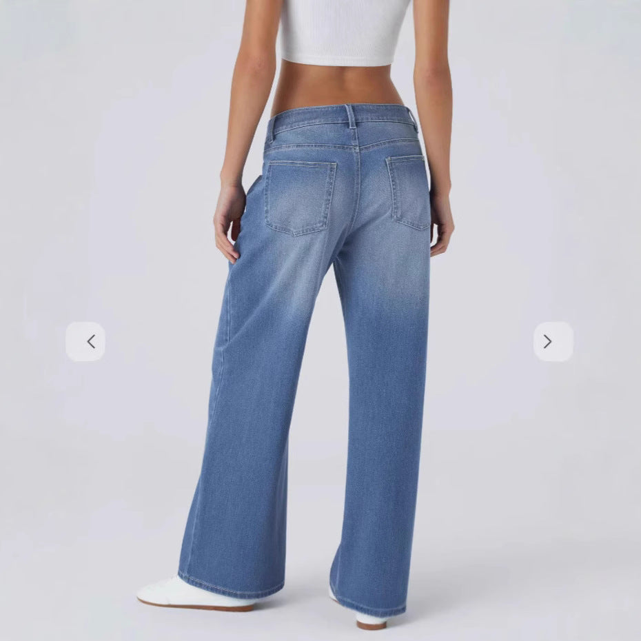 Retro Wide Leg Baggy Jeans