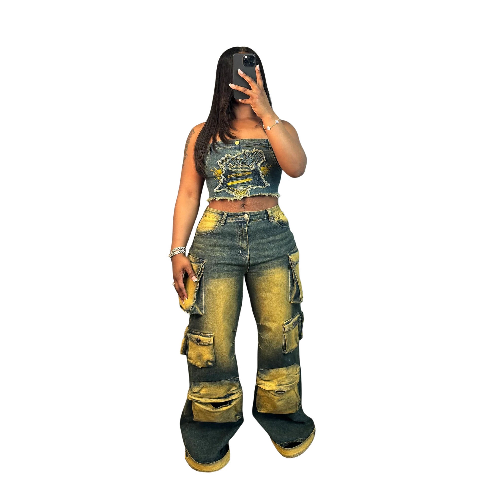 Men's Loose Denim Work Pants