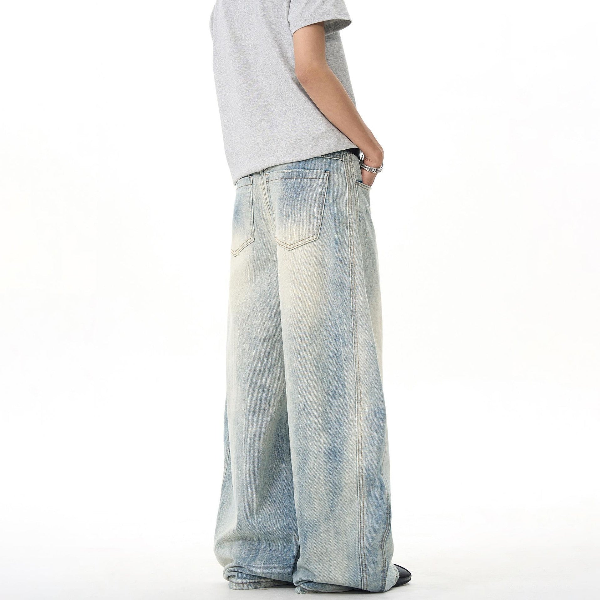 American-style vintage denim pants