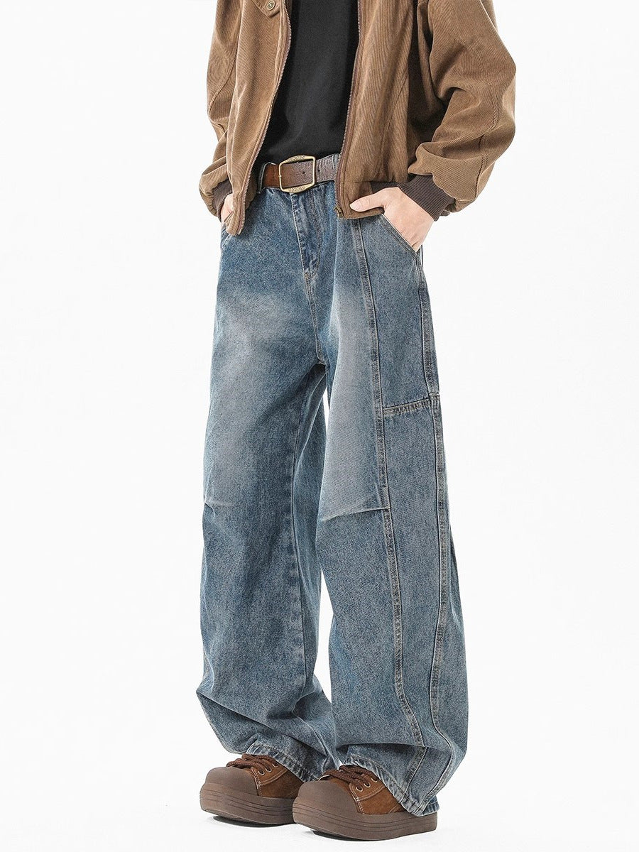 American washed denim jeans